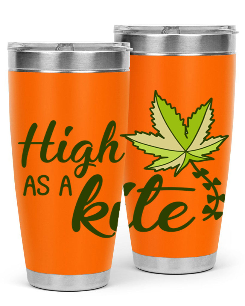 high as a kite 112#- marijuana- Tumbler