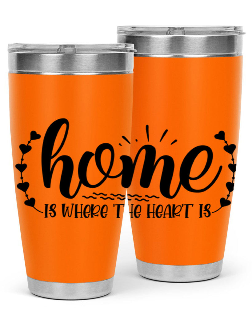 home is where the heart is 38#- home- Tumbler