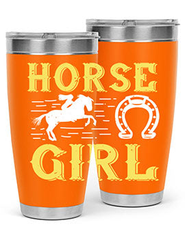 horse girl Style 51#- horse- Tumbler