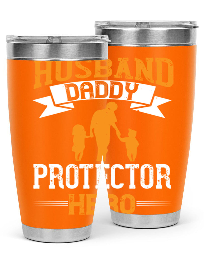 husband daddy protector hero 252#- fathers day- Tumbler