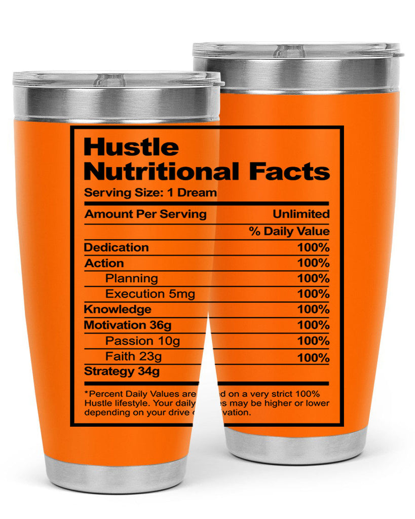 hustle nutritional facts 121#- black words phrases- Cotton Tank