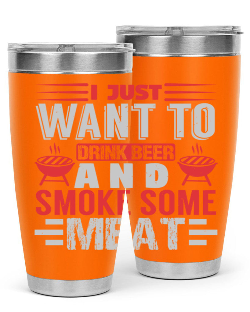 i just want to drink beer 41#- bbq- Tumbler