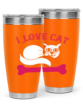 i love cat Style 55#- cat- Tumbler