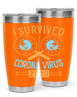 i survived corona virus Style 34#- corona virus- Cotton Tank