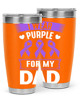 i wear purple for my 186#- alzheimers- Tumbler