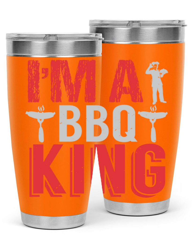 im a bbq king 34#- bbq- Tumbler