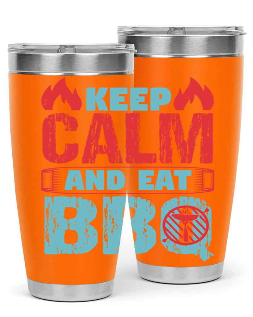 keep calm and eat bbq 30#- bbq- Tumbler