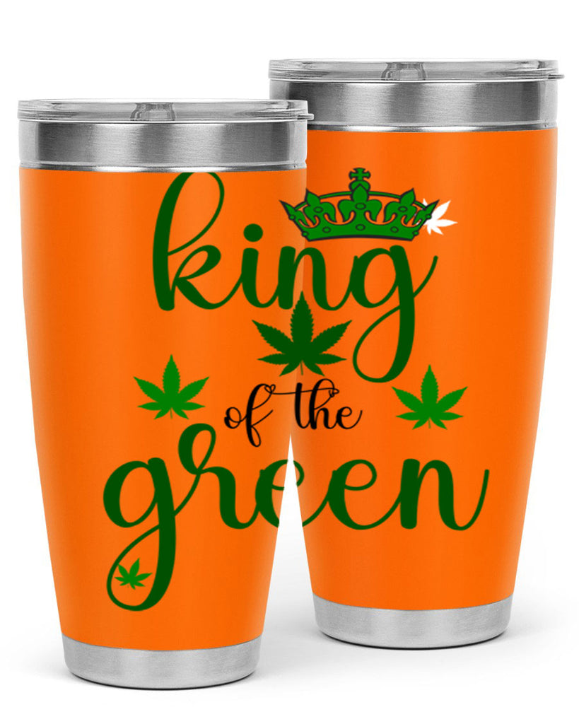 king of the green 177#- marijuana- Tumbler