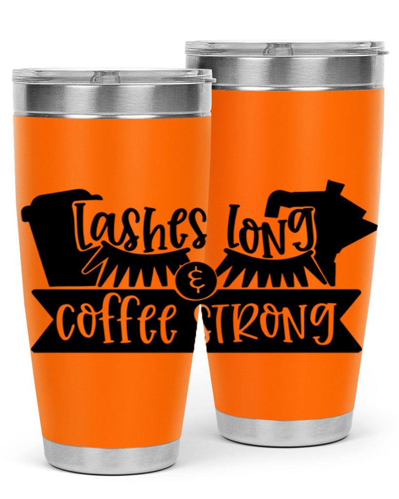 lashes long coffee strong 82#- coffee- Tumbler