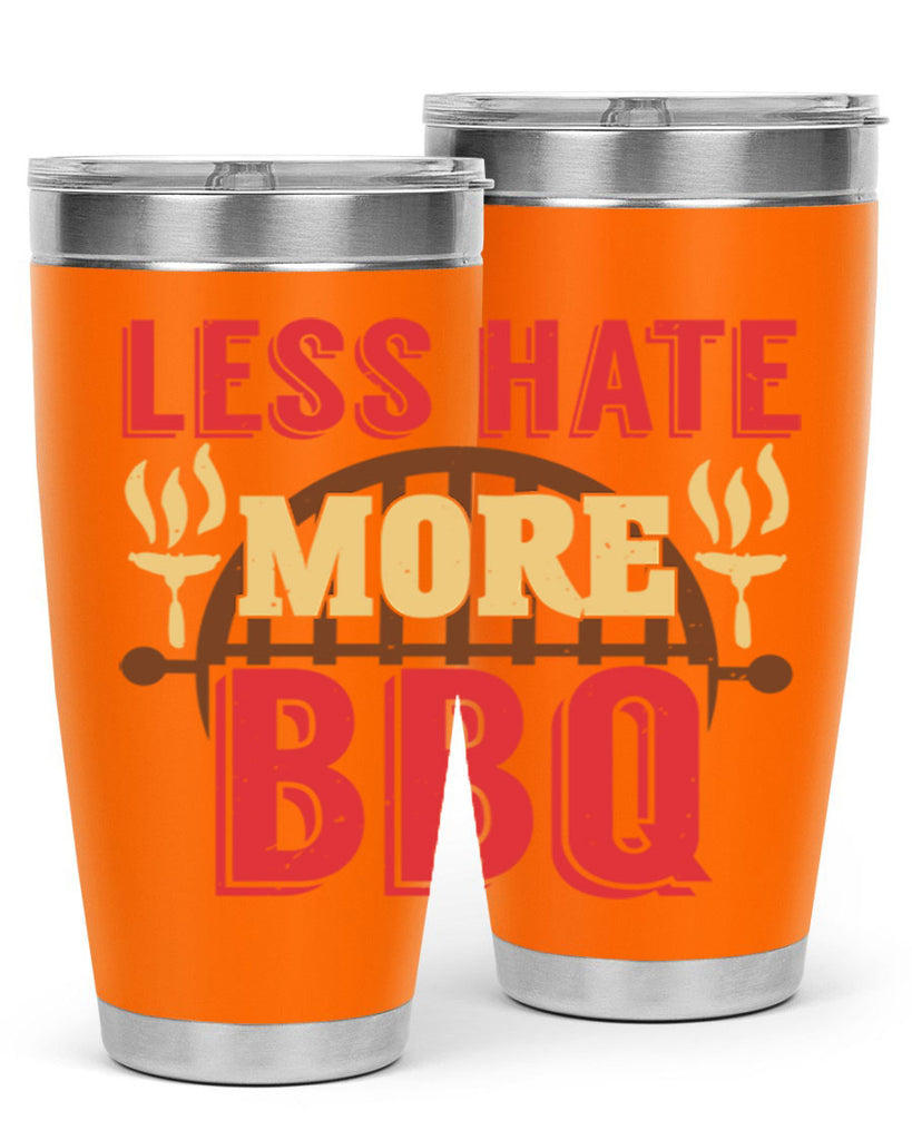 less hate more bbq 26#- bbq- Tumbler