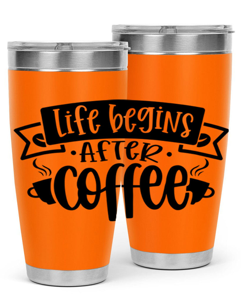 life begins after coffee 78#- coffee- Tumbler