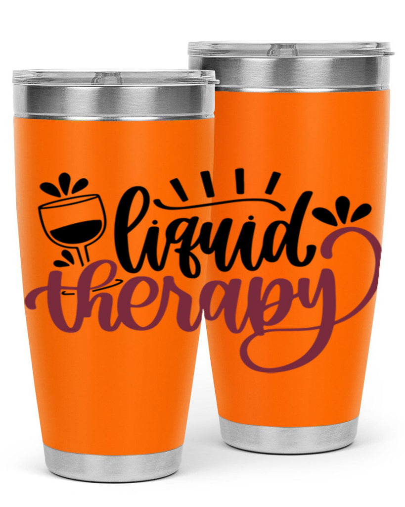 liquid therapy 44#- wine- Tumbler