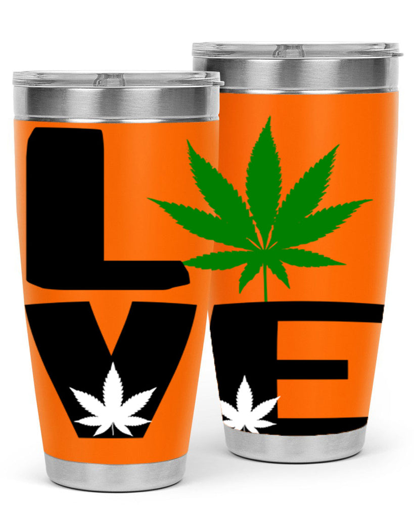 love cannabis 191#- marijuana- Tumbler