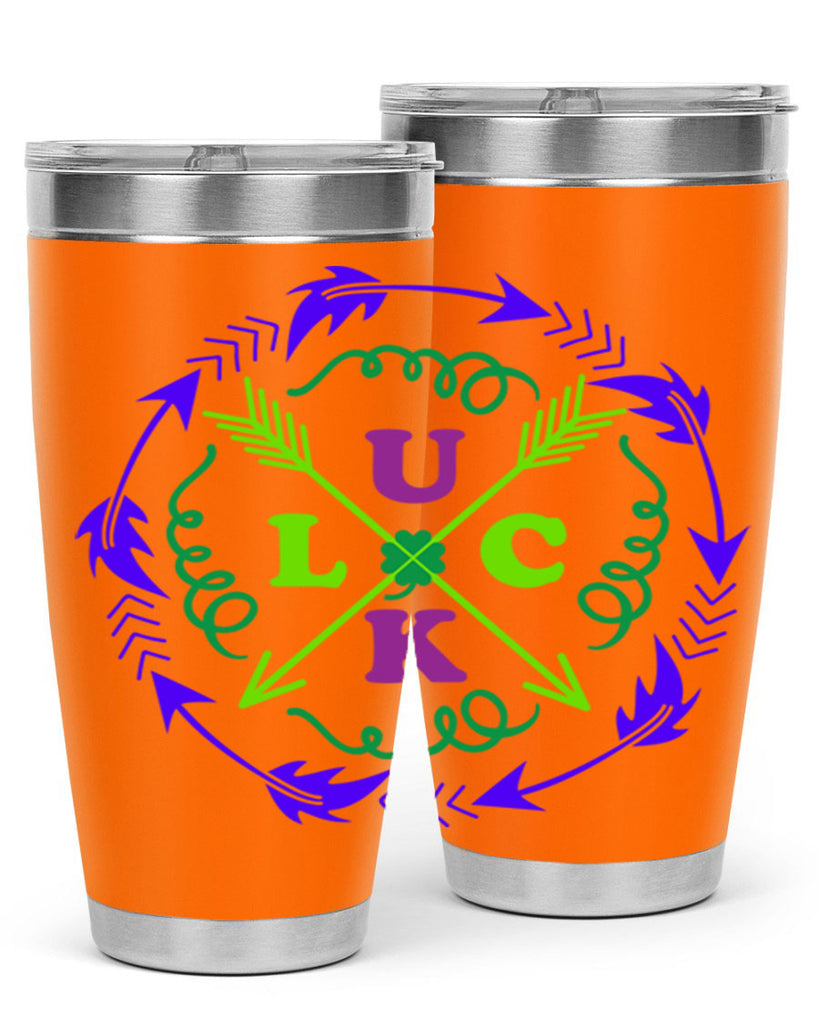 luck 17#- mardi gras- Tumbler