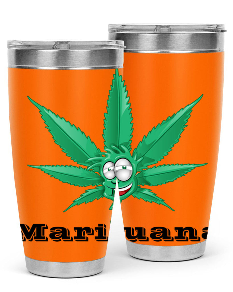 marijuana happy face 199#- marijuana- Tumbler