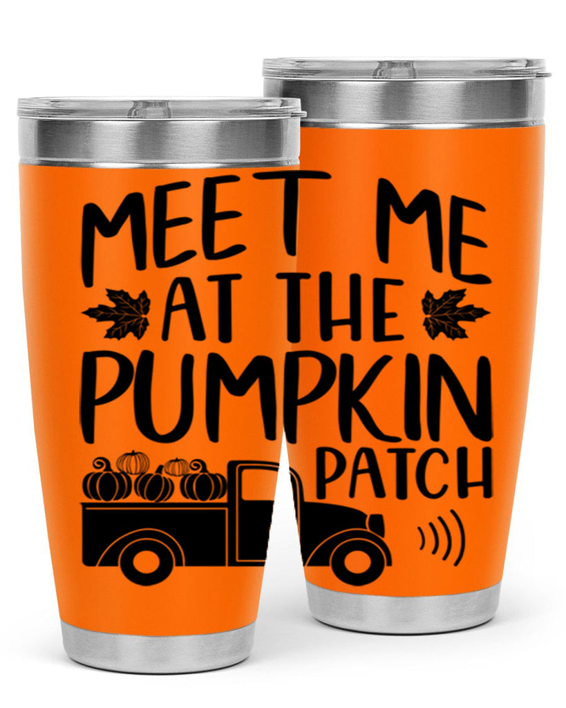meet me at the pumpkin patch 423#- fall- Tumbler