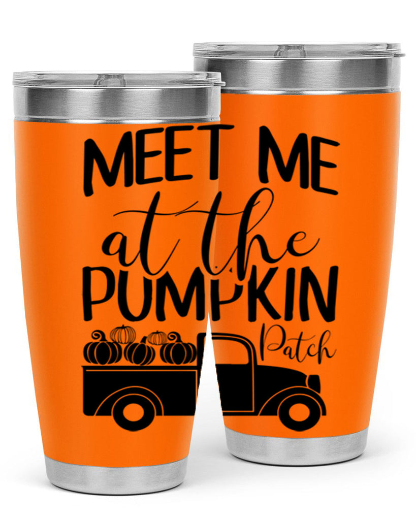 meet me at the pumpkin patch 424#- fall- Tumbler