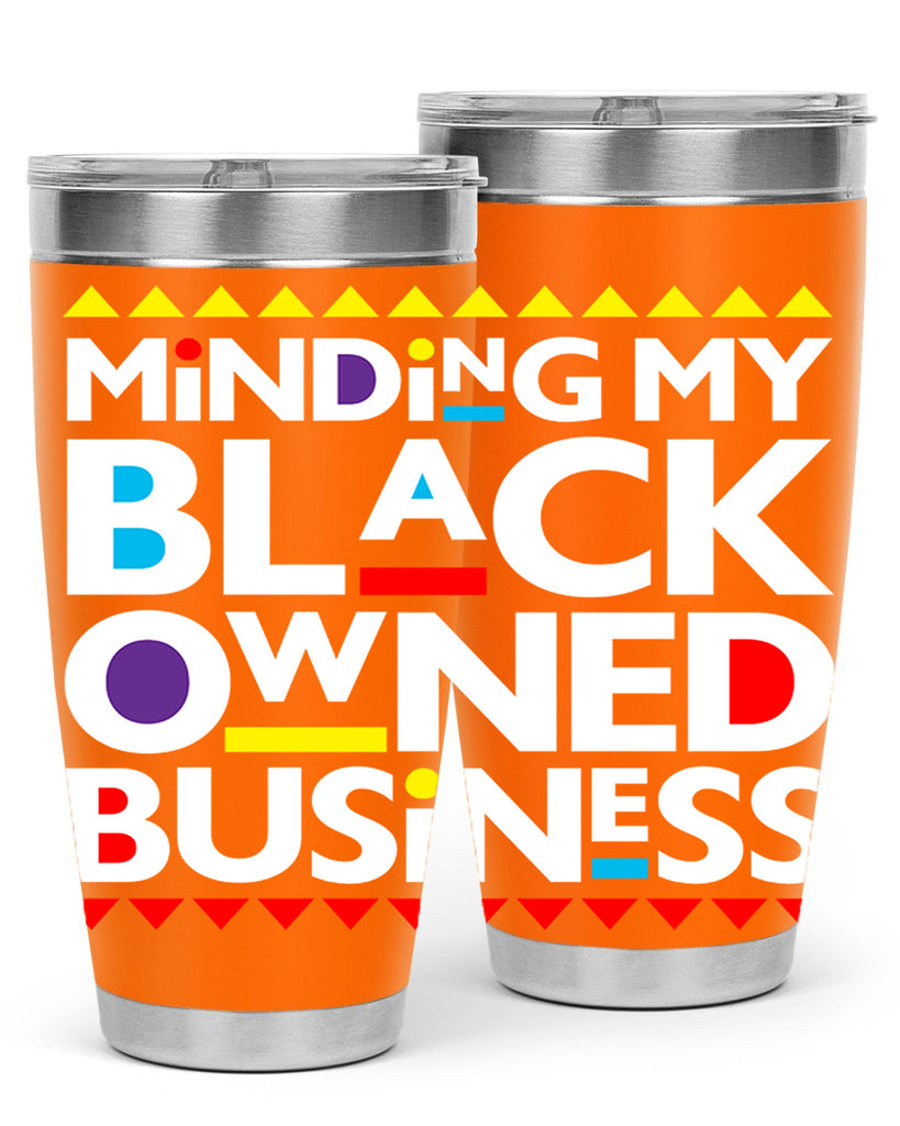 minding my black ownedbusiness 68#- black words phrases- Cotton Tank