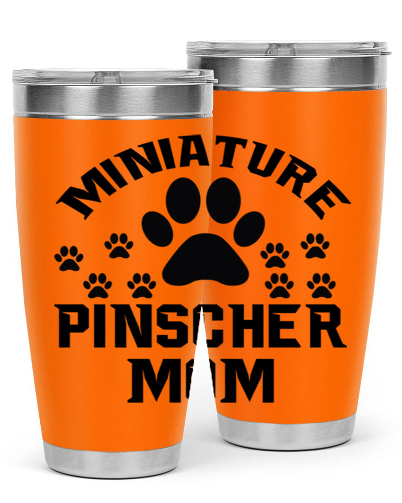 miniature pinscher mom 129#- mom- Tumbler