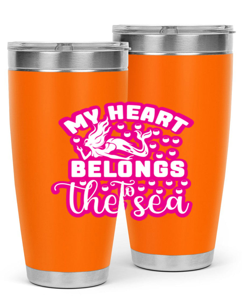 my heart belongs to the sea 515#- mermaid- Tumbler