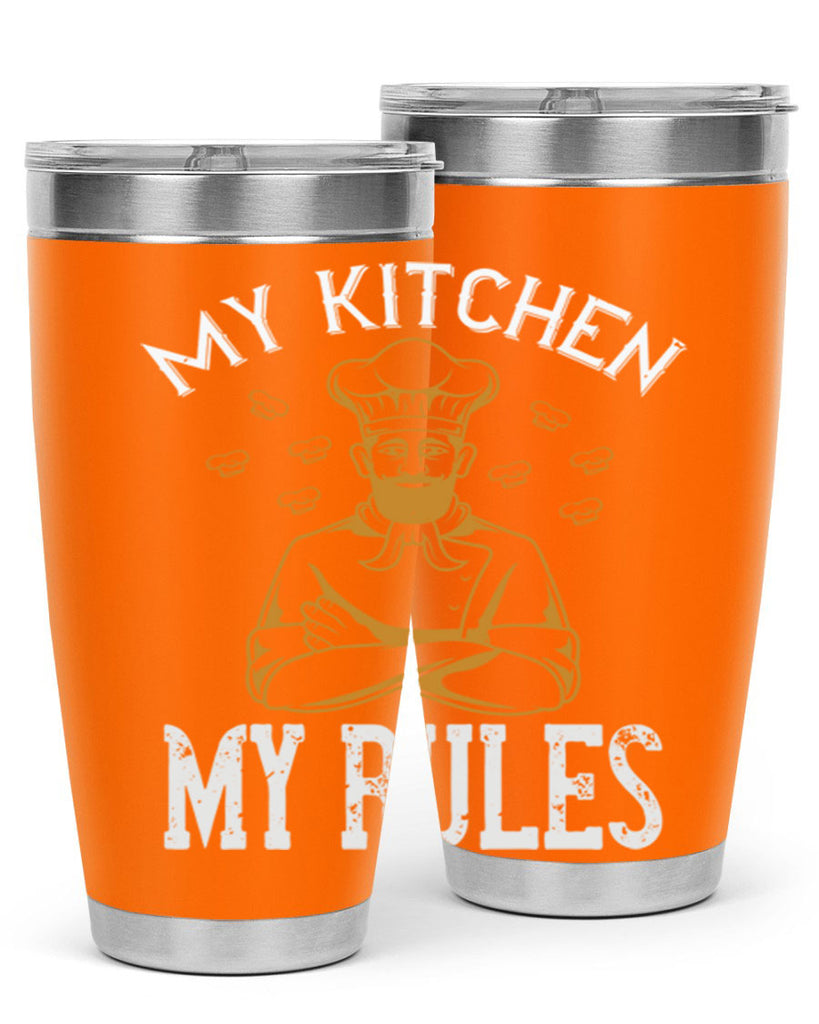 my kitchen my rules 15#- cooking- Tumbler