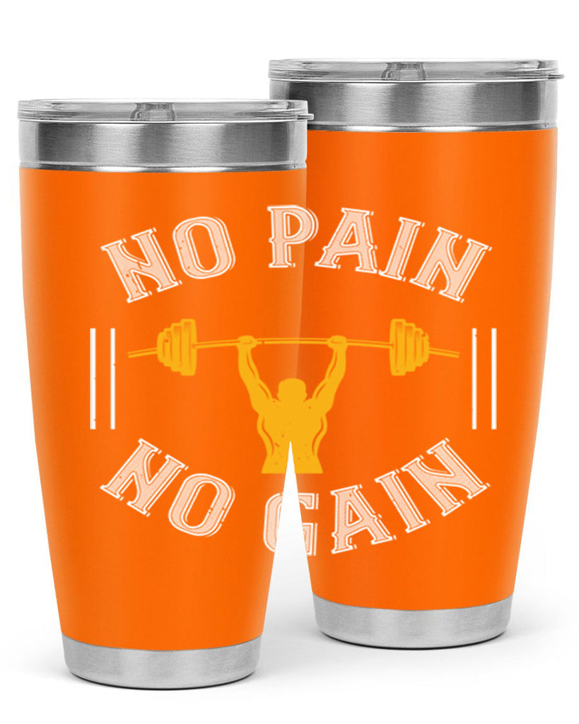 no pain no gain 81#- gym- Tumbler