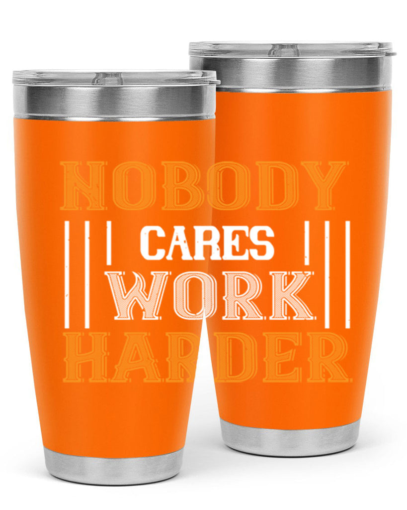 nobody i cares work herder 78#- gym- Tumbler