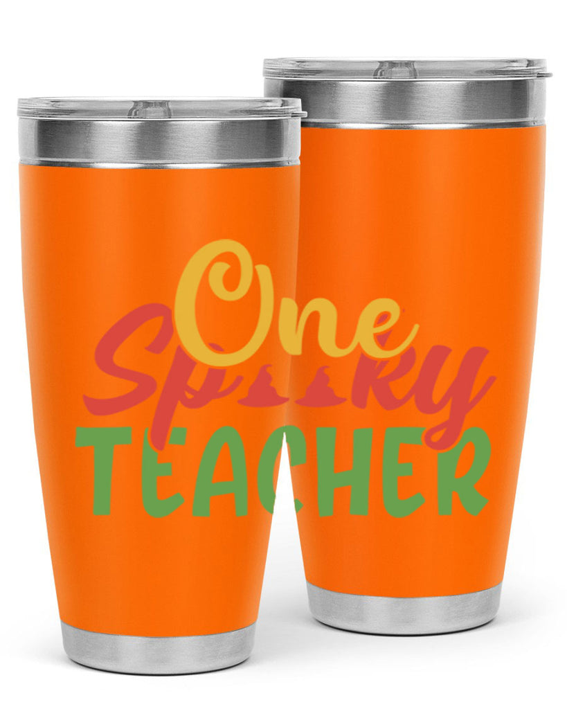 one spooky teacher Style 158#- teacher- tumbler