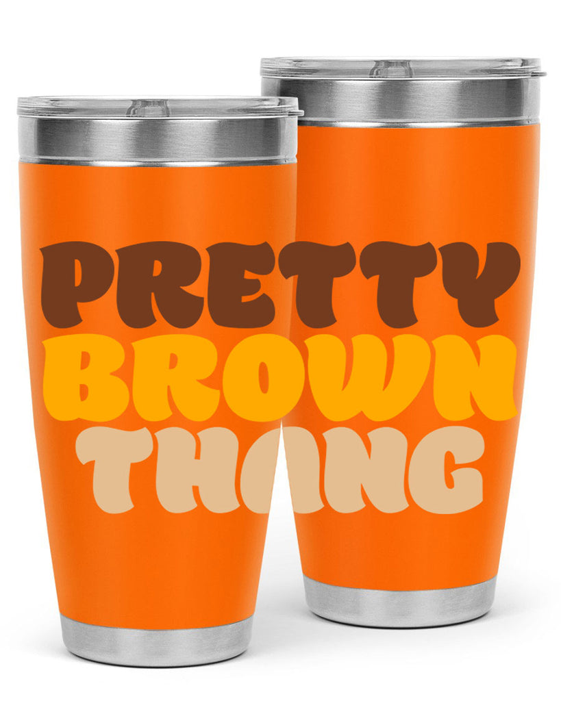 pretty  brown thang 52#- black words phrases- Cotton Tank