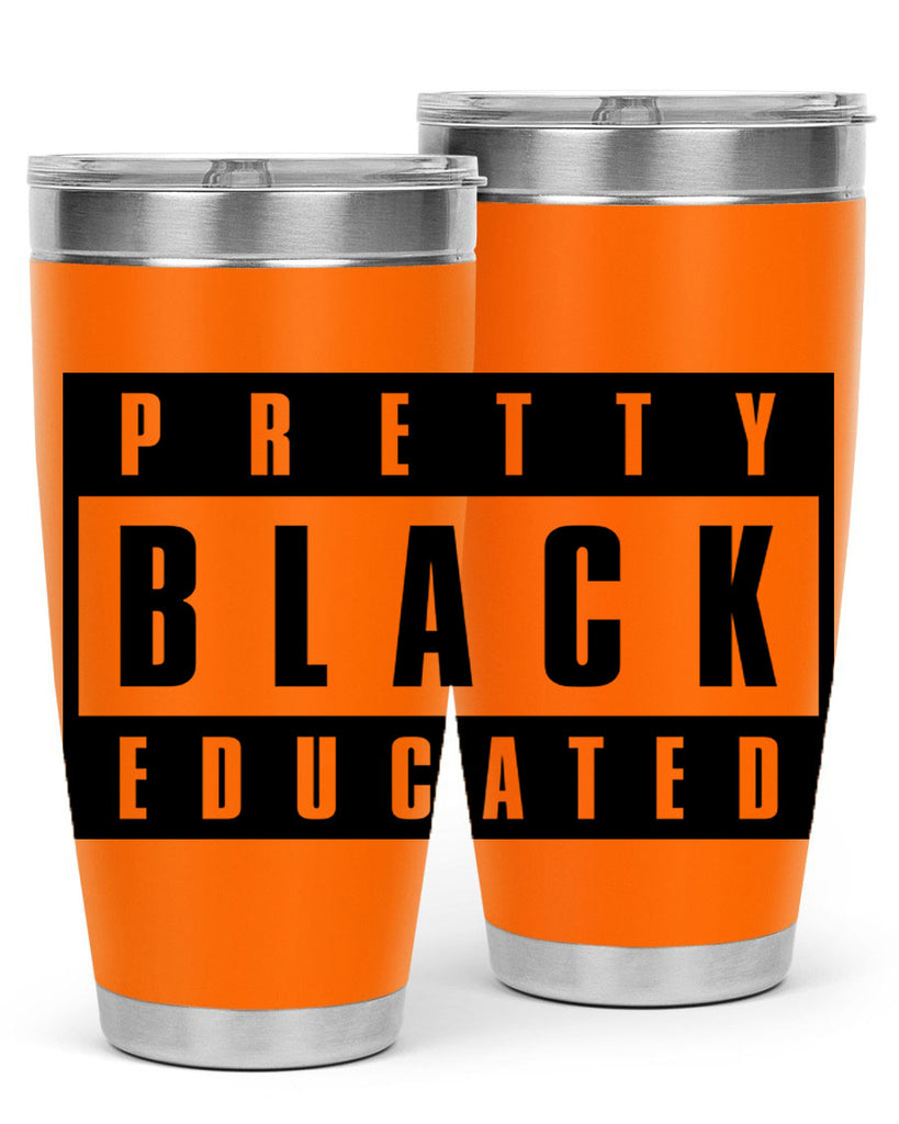 pretty black educated 50#- black words phrases- Cotton Tank