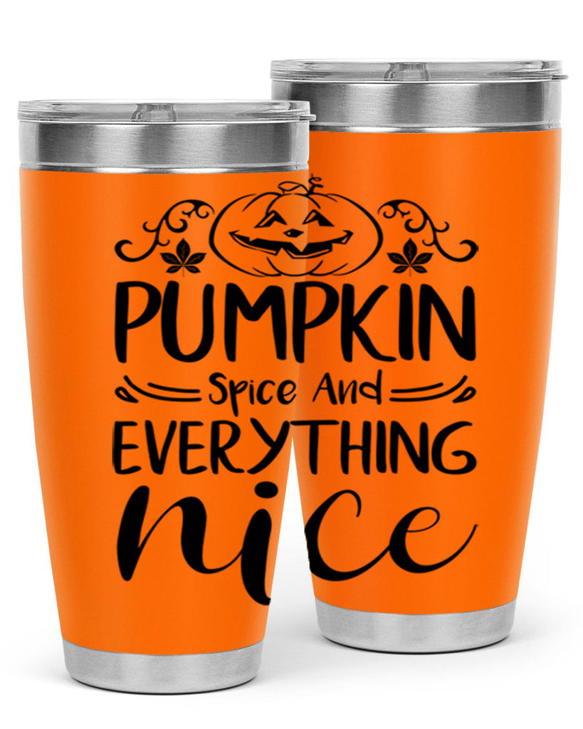 pumpkin spice and everything nice 542#- fall- Tumbler