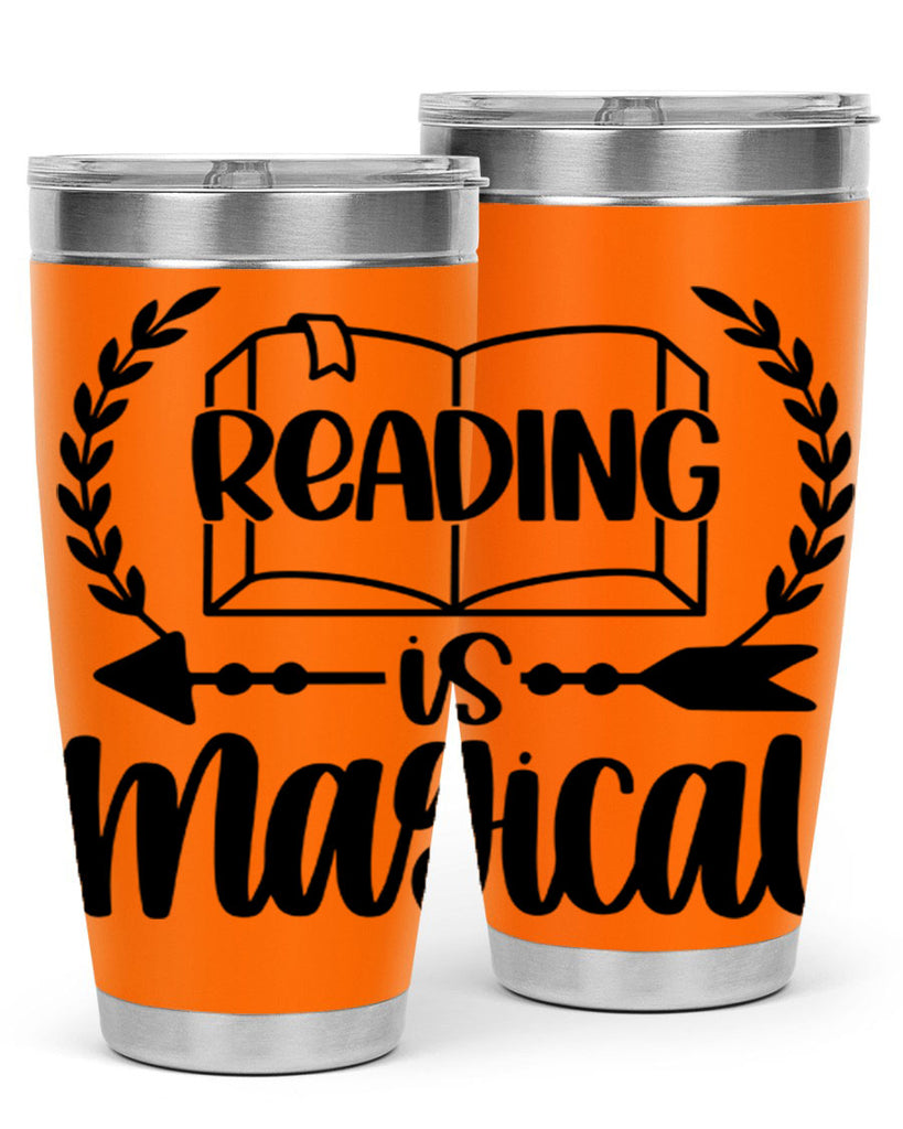 reading is magical 30#- reading- Tumbler