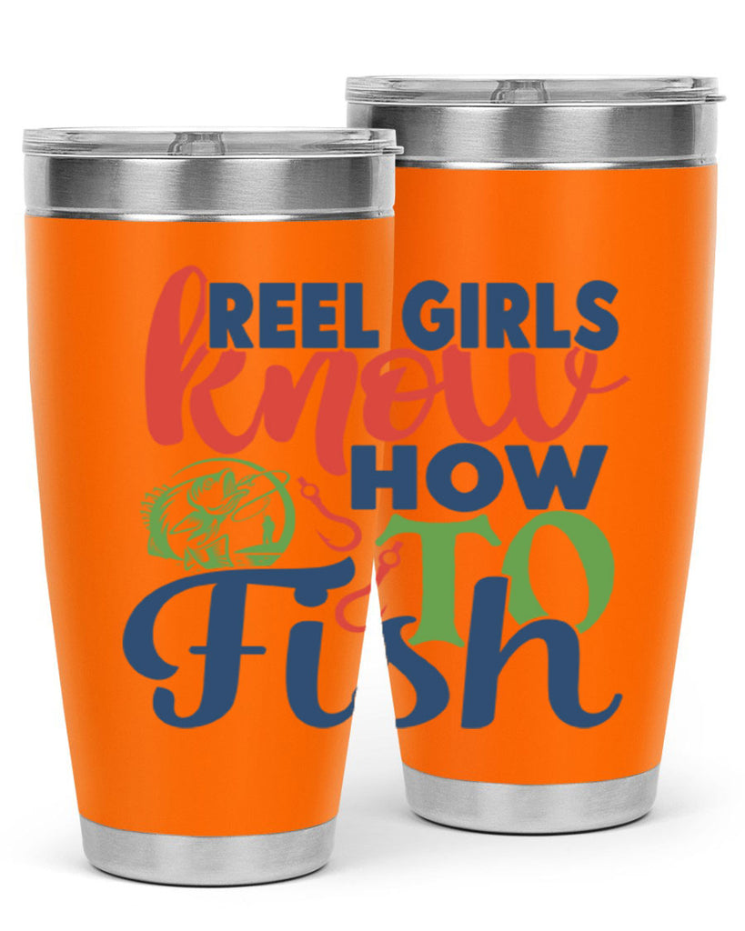 reel girls know how to fish 197#- fishing- Tumbler