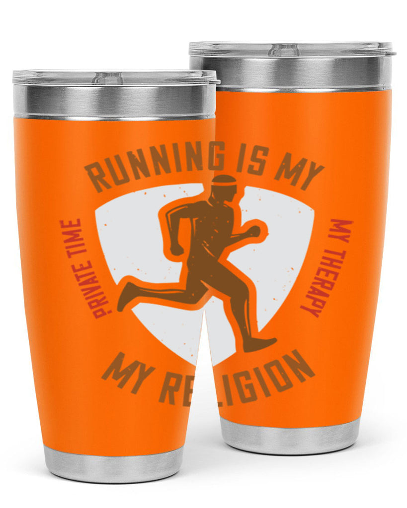 running is my private time my therapy my religion 21#- running- Tumbler