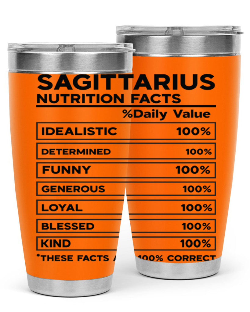 sagittarius Nutrition Facts 400#- zodiac- Tumbler