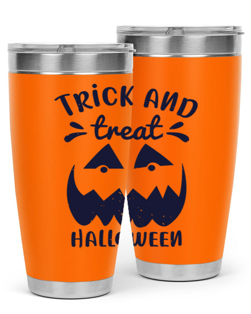 trick and treat halloween 126#- halloween- Tumbler