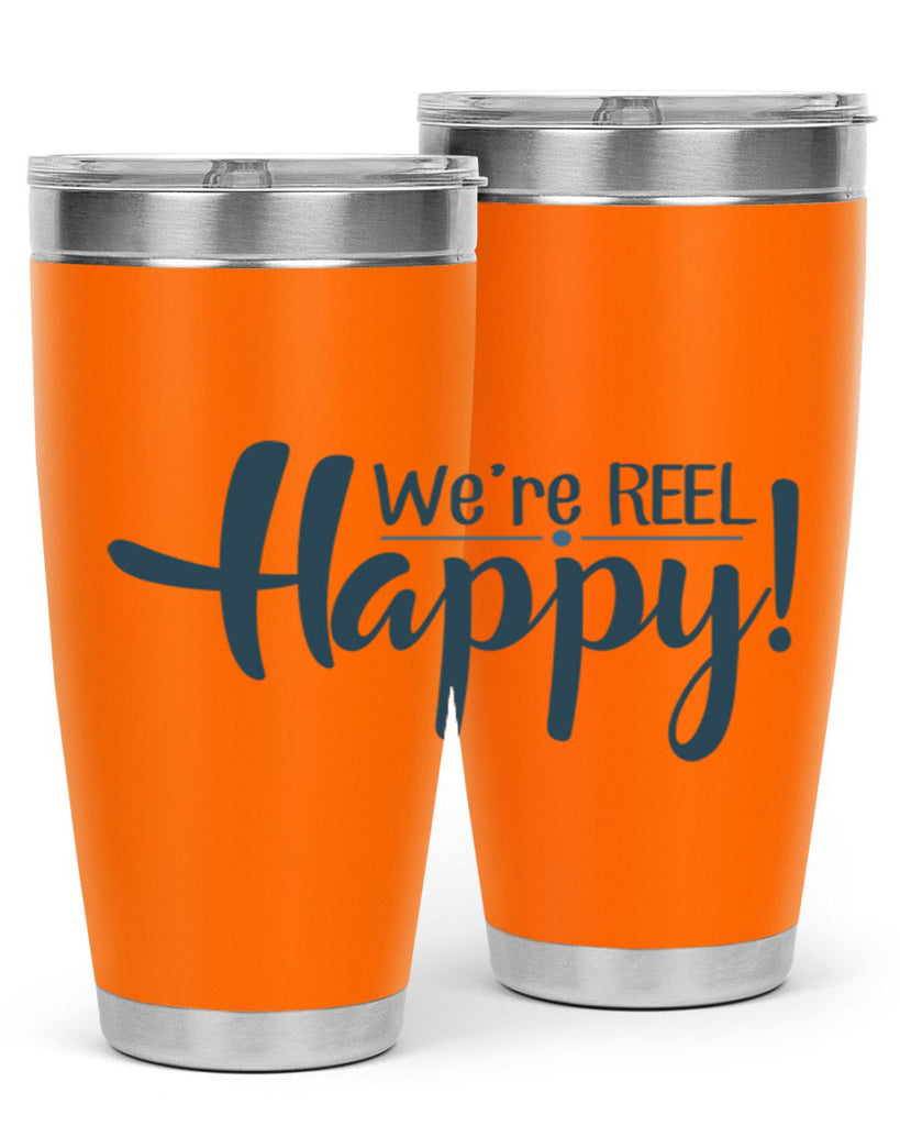 we are reel happy 16#- fishing- Tumbler