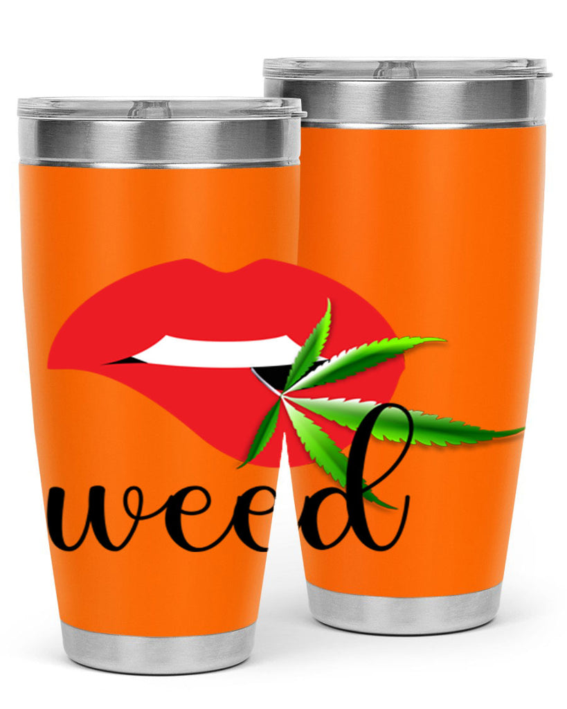 weed lips 297#- marijuana- Tumbler