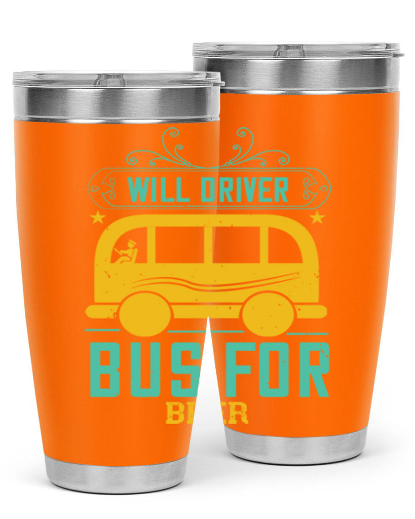 will driver bus for beer Style 6#- bus driver- tumbler