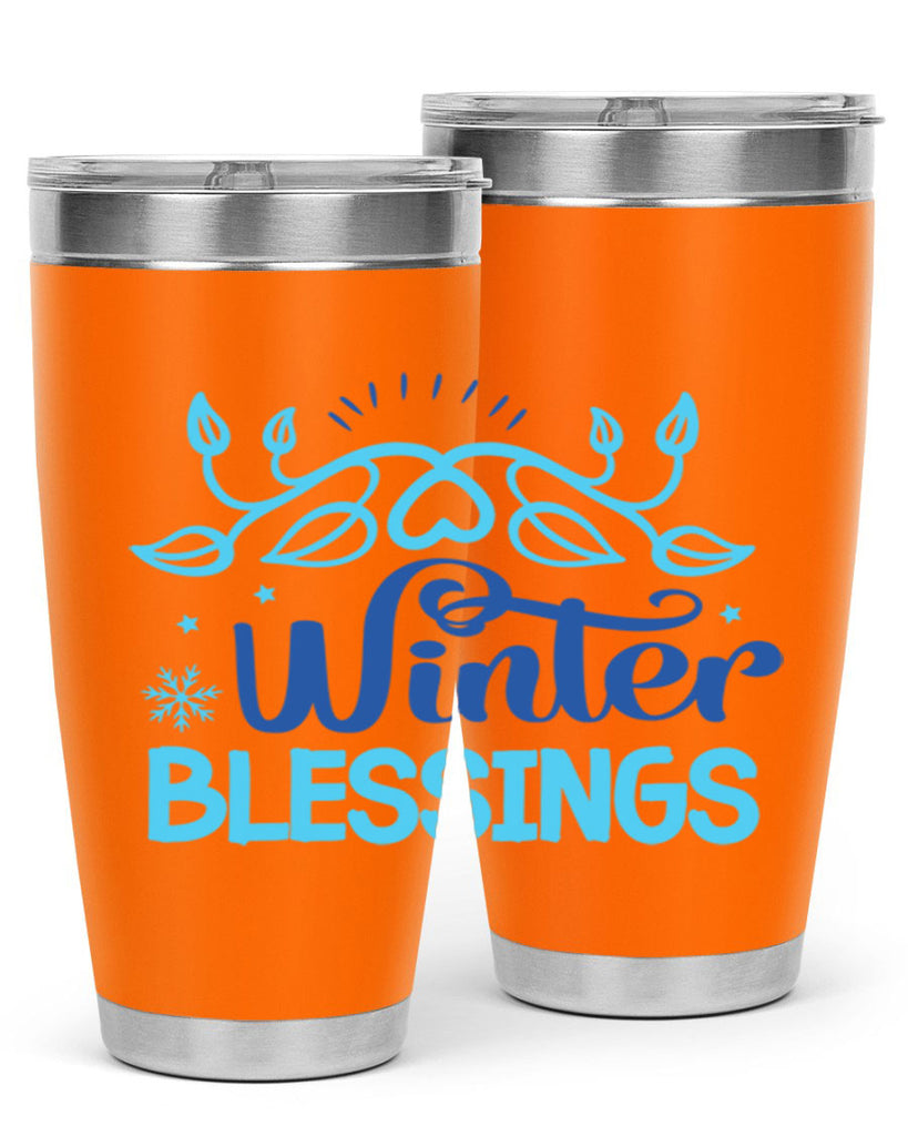 winter blessings 495#- winter- Tumbler