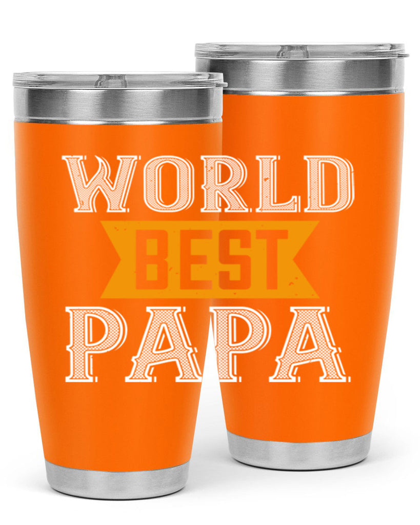 world best papa 1#- grandpa - papa- Tumbler