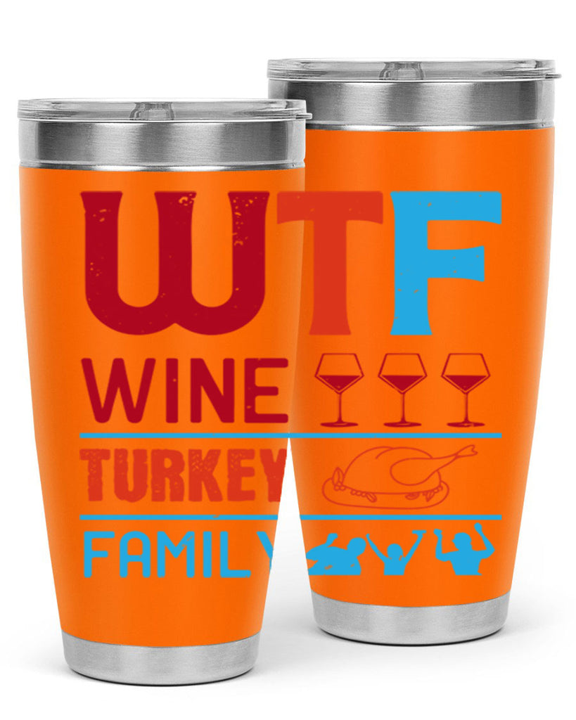 wtf wine turkey family 102#- wine- Tumbler