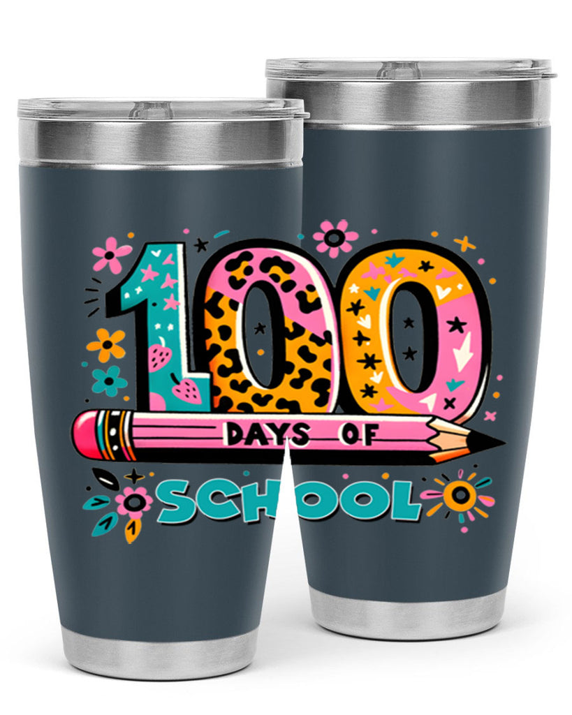 100 days of school lighting 32#- 100 days of school- Tumbler