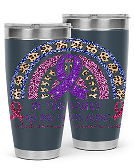 Alzheimer Awareness Purple Rainbow 2#- alzheimers- Tumbler