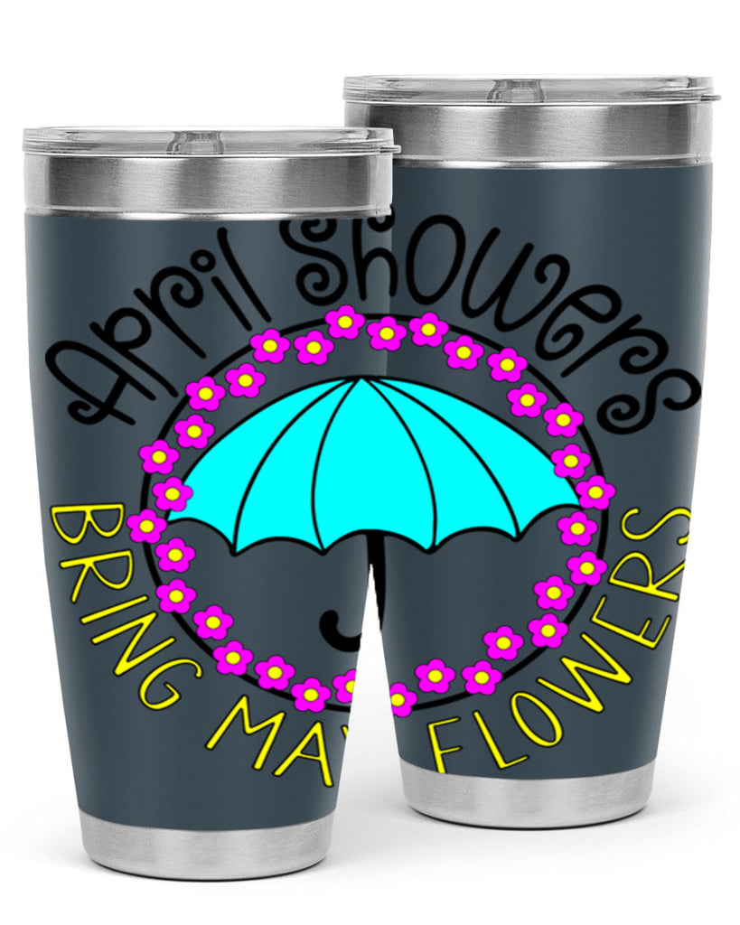 April showers21#- spring- Tumbler