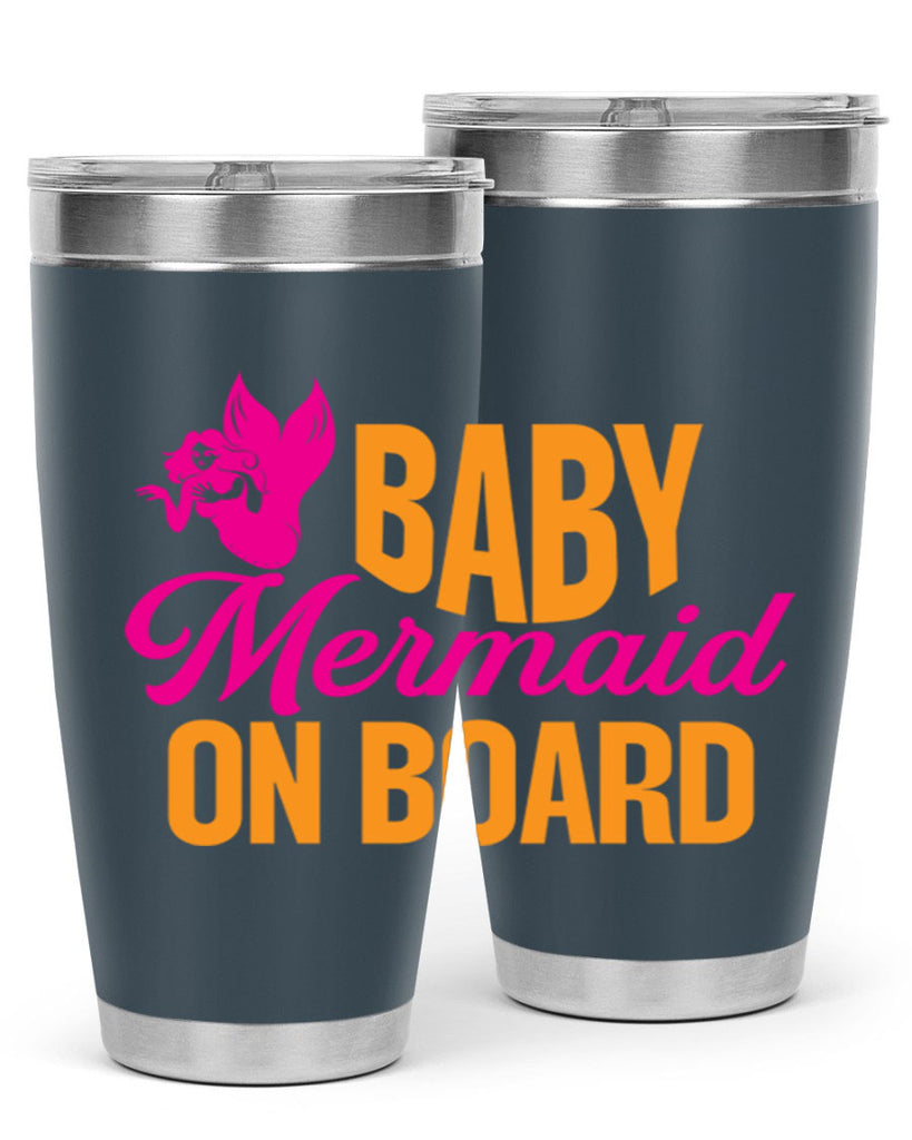 Baby Mermaid On Board 22#- mermaid- Tumbler