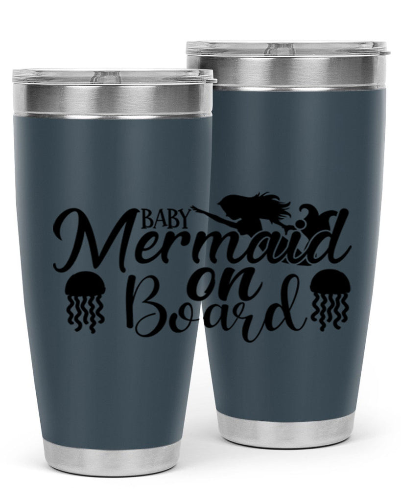 Baby Mermaid On Board 26#- mermaid- Tumbler