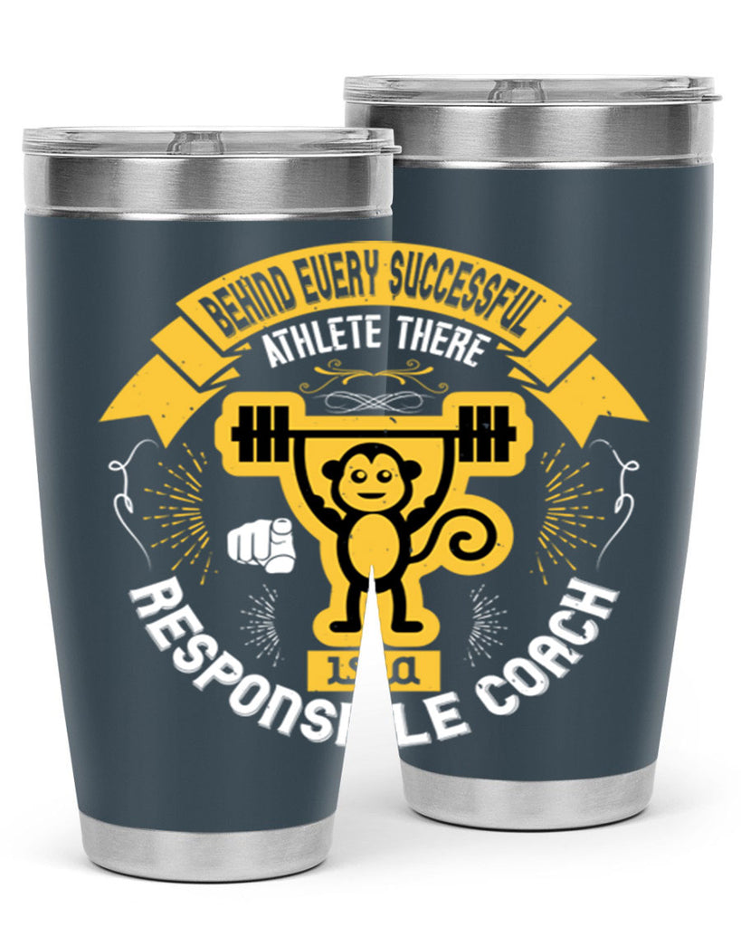 Behind every successful athlete there is a responsible coach Style 2#- coaching- tumbler