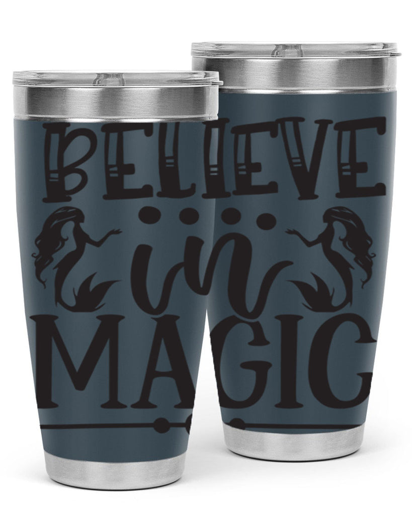 Believe in magic 65#- mermaid- Tumbler