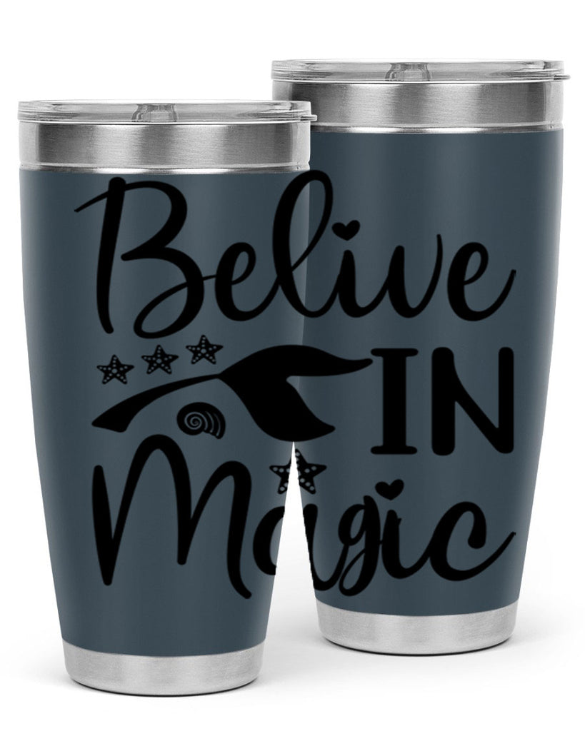 Belive in magic design 66#- mermaid- Tumbler